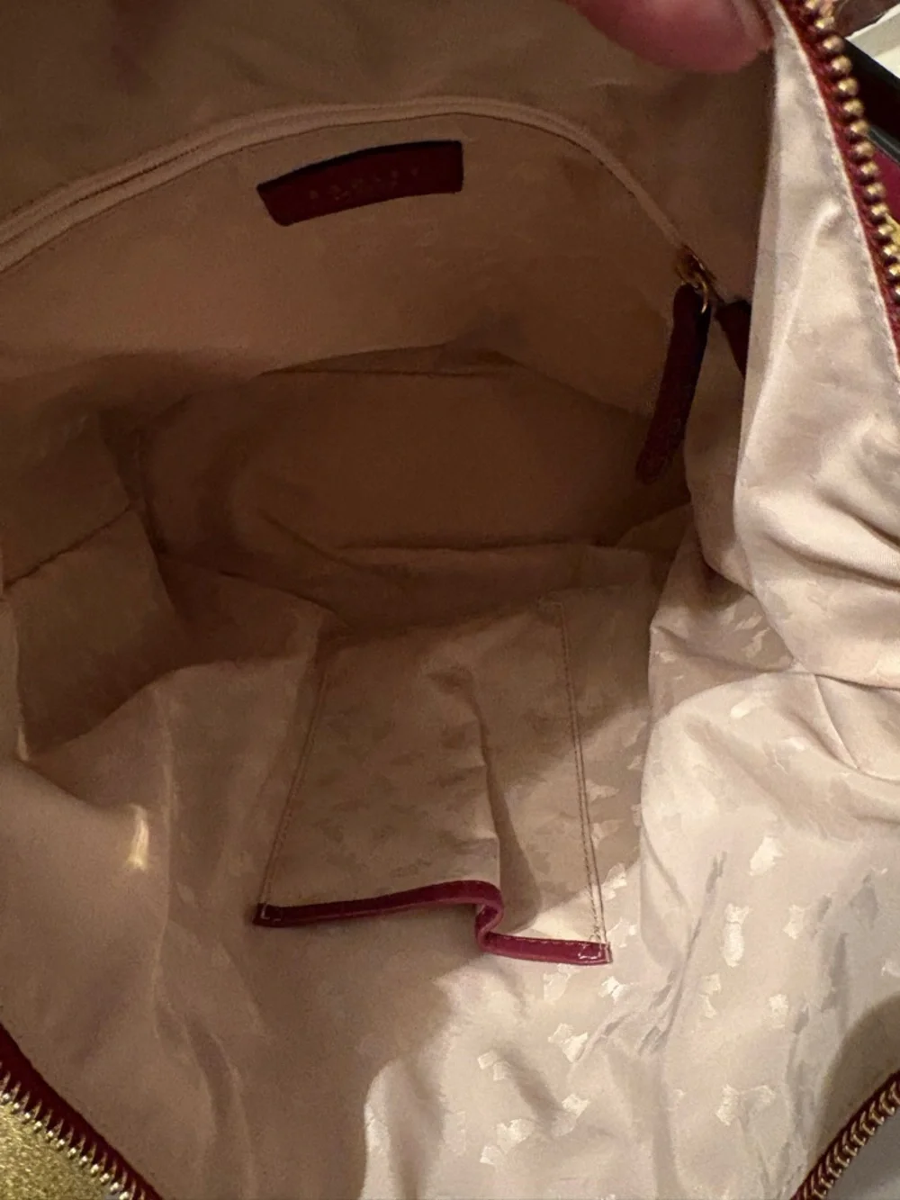 RADLEY LONDON Pebbled Leather Shoulder Bag in Deep Berry - Picture 15 of 16